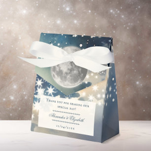 Lunar Night Sky Wedding Favor Box