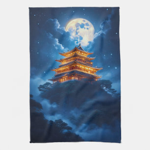 Lunar Palace in the Celestial Mountains Kitchen Towel