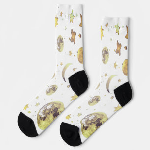 Lunar Pattern Socks – Cozy Cosmic Design