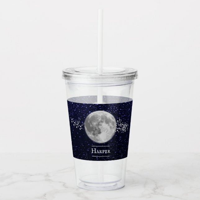 Lunar Personalized Acrylic Tumbler (Front)