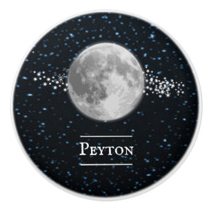 Lunar Personalized Ceramic Knob