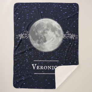 Lunar Personalized Sherpa Blanket