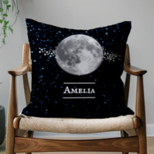 Lunar Personalized Throw Pillow