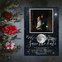 Lunar Photo Enregistrer la date Invitation