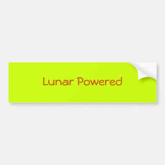 Lunar Powered Bumper Sticker