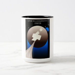 Lunar Reconnaissance Orbiter Space Art Two-Tone Coffee Mug
