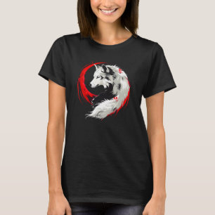 Lunar Red White Wolf T-Shirt