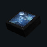 Lunar Sky Moon Maid of Honour Quote Personalized Gift Box<br><div class="desc">Lunar Sky Full Moon Celestial Galaxy Watercolor Design, with Night Shining Stars, and Glowing Moon Design on a luxurious Navy Blue, Pale Blue, and hints of purple watercolor texture. With Modern Typography Script Fonts. A trendy Magical design - Personalized Maid of Honour Heartfelt Quote Keepsake Personalized Wood Jewellery Gift Box!...</div>
