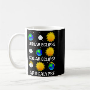Lunar Solar Eclipse And Apocalypse Funny Science Coffee Mug