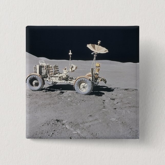 Lunar Vehicle 2 Inch Square Button (Front)