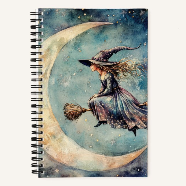 Lunar Witch 5.5" x 8.5" Hardover Notebook (Front)
