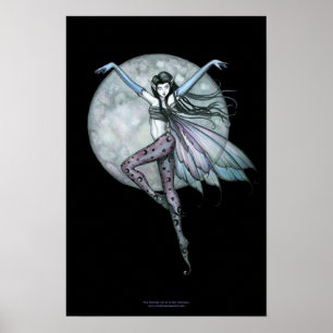 Luna's Ascent Gothic Fairy Poster