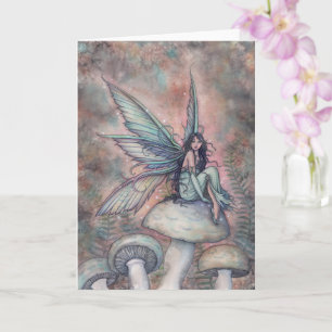 Luna's Rest Watercolor Fairy Illustration Art Card