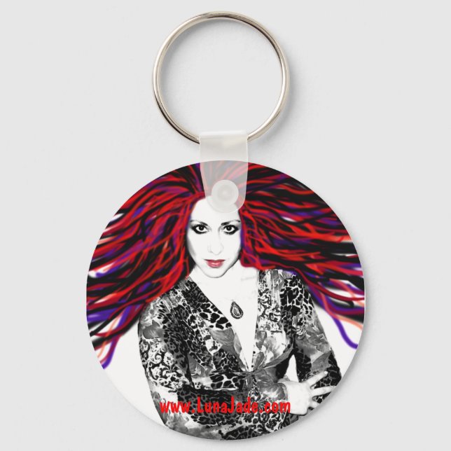 Luna's Wild Hair Keychain (Front)