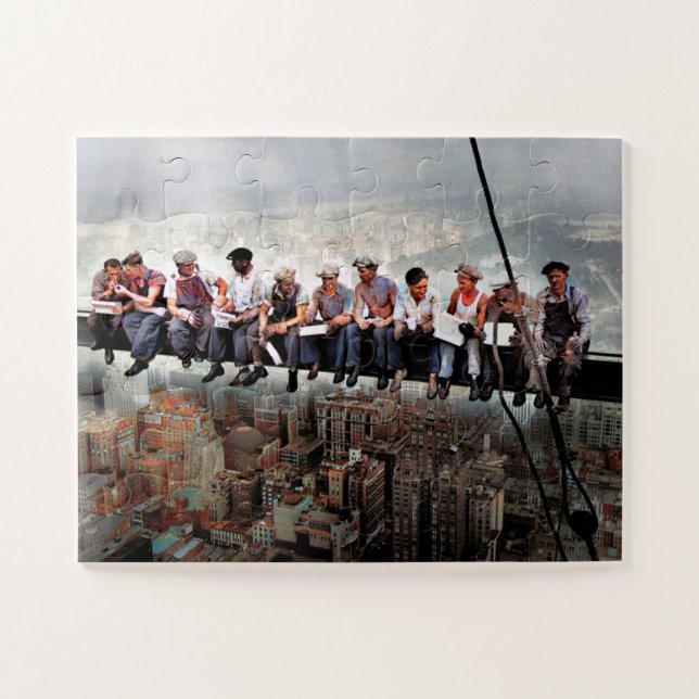 Lunch Atop  A Skyscraper C1932 Colour Redux Jigsaw Puzzle (Horizontal)