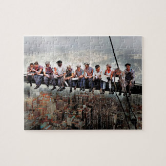 Lunch Atop  A Skyscraper C1932 Colour Redux Jigsaw Puzzle