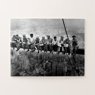 Lunch Atop A Skyscraper C1932 New York Ironworkers Jigsaw Puzzle