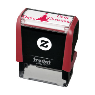 Lunch Bag Christmas Count Down Stocking Stuffer Self-inking Stamp