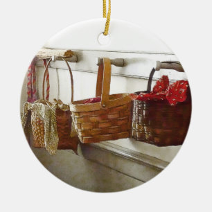 Lunch Baskets Ceramic Ornament