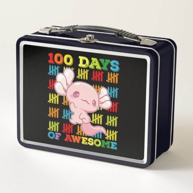 Lunch Box 100 Jours De L'Impressionnant Axolotl 100E Jour De (Devant)