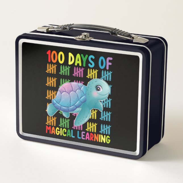 Lunch Box 100 Jours De Magical Learning Turtle School (Devant)