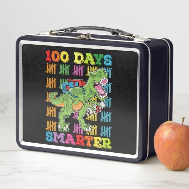 Lunch Box 100 Jours Smarter T Rex Dinosaur 100e Jour École (En situation)