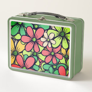 Lunch Box 60 ans rétro Floral