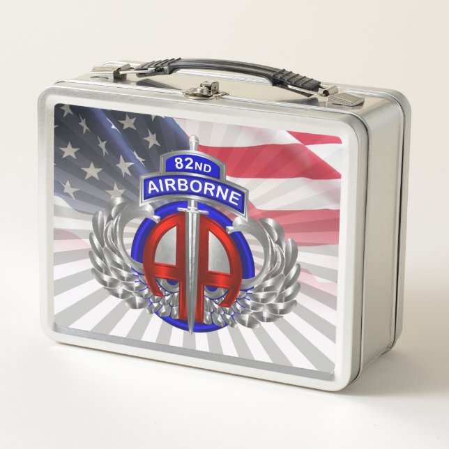 Lunch Box 82e division aéroportée Dagger American Flag (Devant)