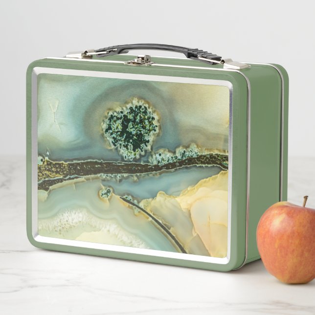 Lunch Box À l'intérieur d'une pierre semi-précieuse (En situation)