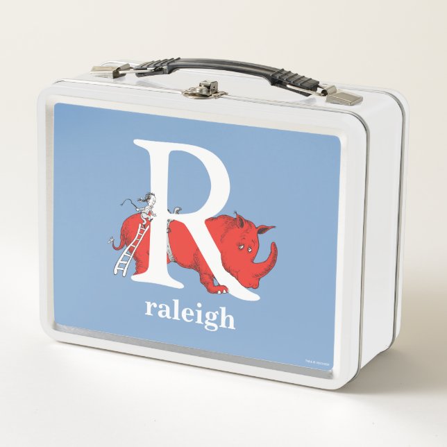 Lunch Box ABC du Dr Seuss : Lettre R - Blanc | Ajouter Votre (Devant)