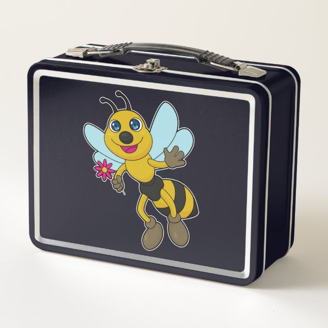 Lunch Box Abeille à fleurs (Devant)