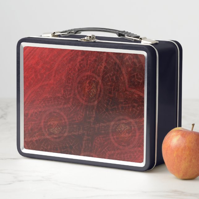 Lunch Box Acceptation | Médaillons de méditation rouge (En situation)