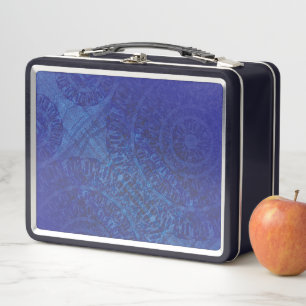 Lunch Box Acceptation   Médaillons de violet violet bleu Ind