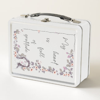 Lunch Box Affirmation de gratitude. Floraison de l'état d'es