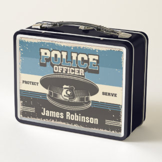 Lunch Box Agent de police Casquette âgé Personnalisé