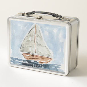 Lunch Box Ahoy Nautical Blue