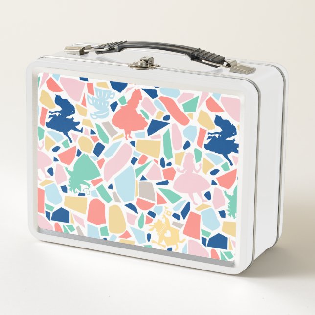 Lunch Box Alice au pays des merveilles| Motif de mosaïque (Devant)