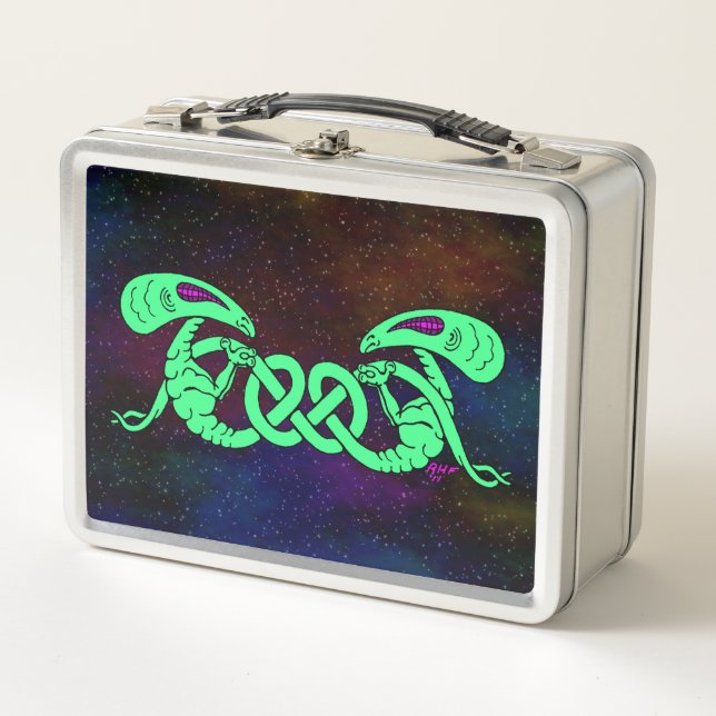Lunch Box Aliens liés (Aliens et noeud celtique) (Devant)
