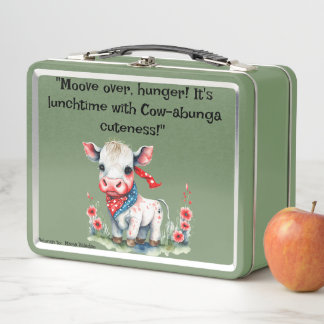 Lunch Box Alors boum mignon boîte à déjeuner de vache