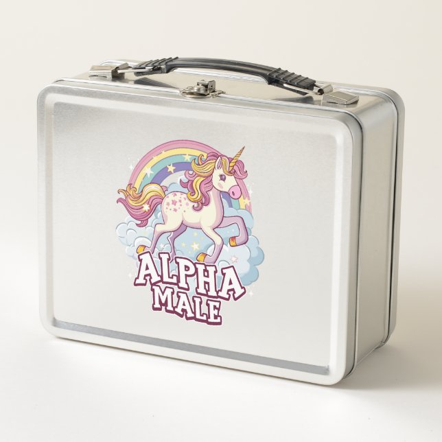 Lunch Box Alpha Homme Unicorne (Devant)