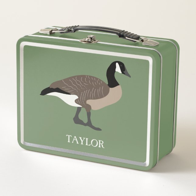 Lunch Box Amateurs d'oiseaux Canada Oies Illustration person (Devant)