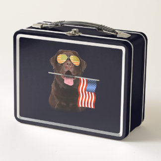 Lunch Box Amoureux des chiens | Chocolat Labrador USA Americ