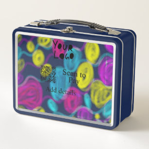 Lunch Box Analyser pour payer ajouter Q R logo de l'entrepri