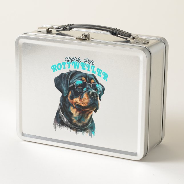 Lunch Box Animaux de compagnie stylish Rottweiler (Devant)
