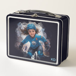 Lunch Box *~* AP94 Fille Joueuse de Hockey sur Glace Initi