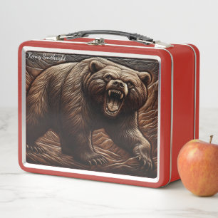 Lunch Box Apex Predator en cuir embouti