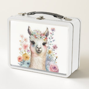 Lunch Box Aquarelle Cute Alpaca