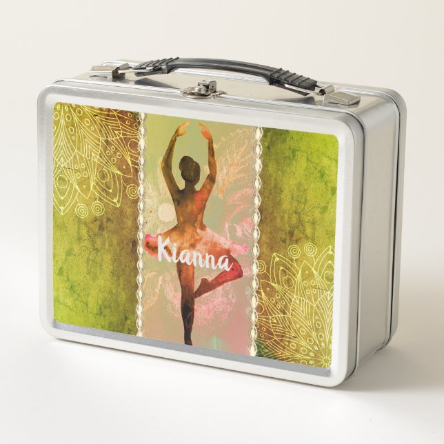 Lunch Box Aquarelle élégante Ballerina (Devant)