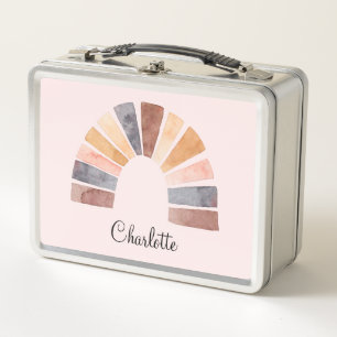 Lunch Box Aquarelle mignonne Arc en arc-en-ciel Personnalisé