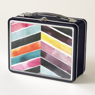 Lunch Box Aquarelle vive Chevron I